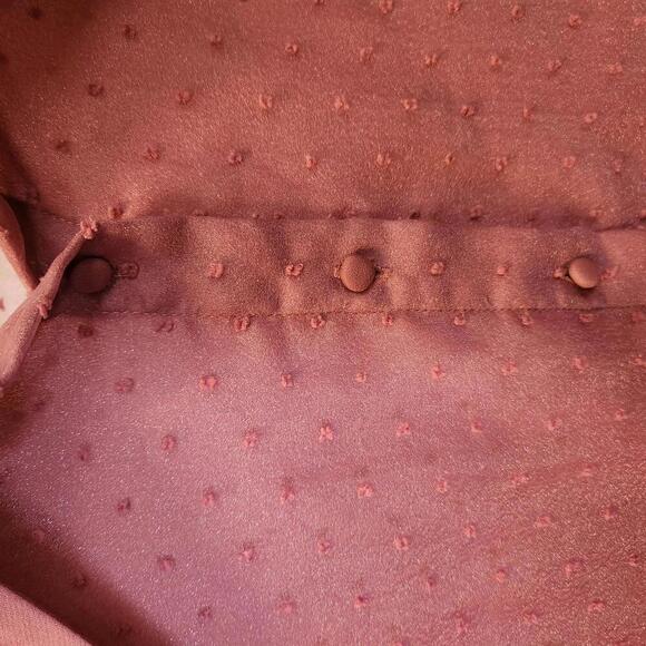 Forever 21+ Women's Blush Polka Dot Sheer Blouse Size 3X - Picture 3 of 9